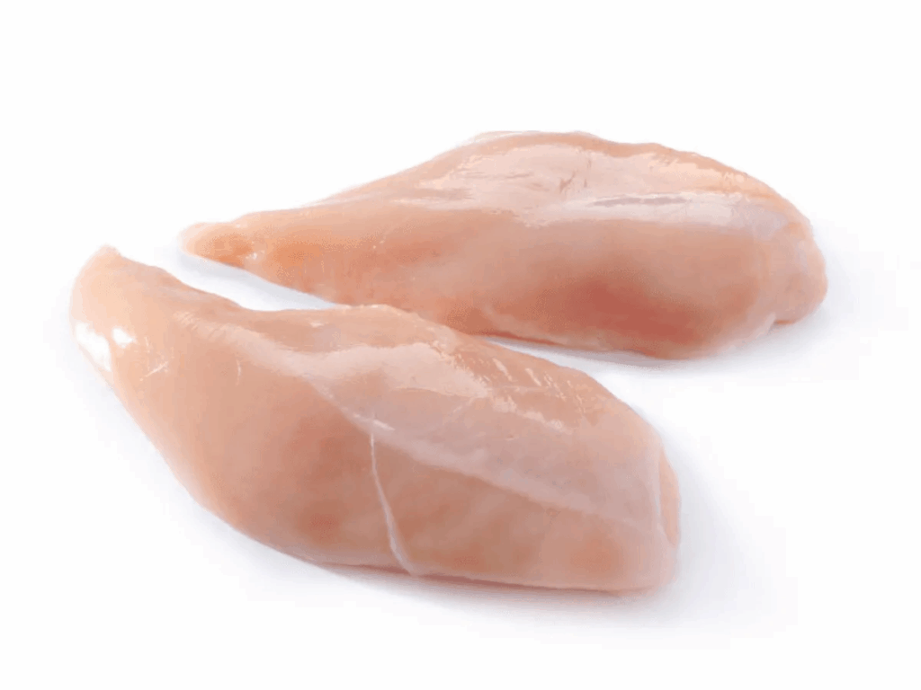 Raw chicken breasts